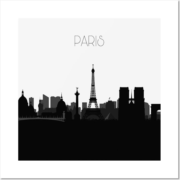 Paris Skyline Wall Art by inspirowl